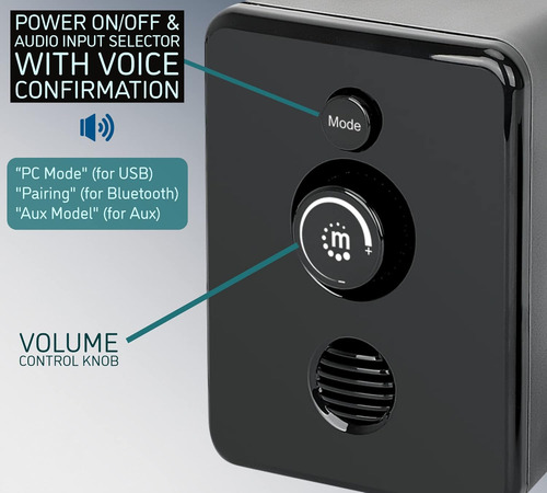 Sistema Bluetooth Usb 2.1 Con Subwoofer Y 2 Altavoces Satéli