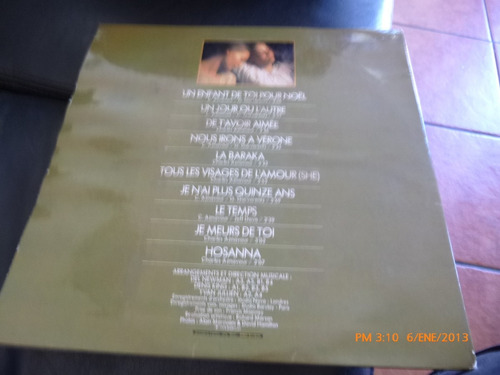 Vinilo De Lp Charles Aznavour Visajes De L Amour (u16