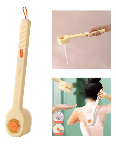Nv 2 Cepillo De Baño, Cepillo Para Espalda Y