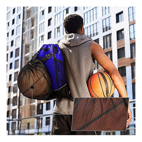 Lk 2024 Mochila Deportiva De Malla Con Cordón Bolsillos