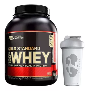 Proteina Whey Gold Standard 5 Lb Optimum + Vaso