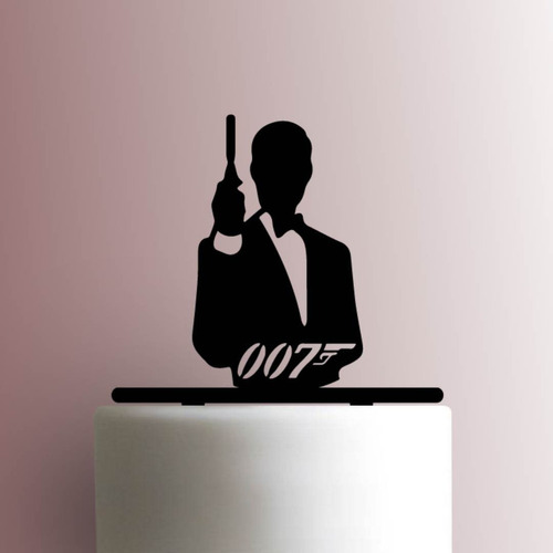 Cake Topper Adorno Torta - James Bond 007 Personalizado 