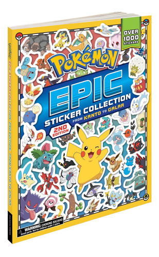 Libro Pokémon Epic Sticker Collection (inglés)