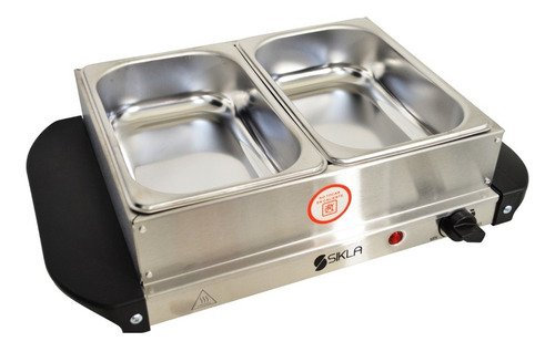 Buffetera Comidas Calientes Chafing 2 Bandejas Chico