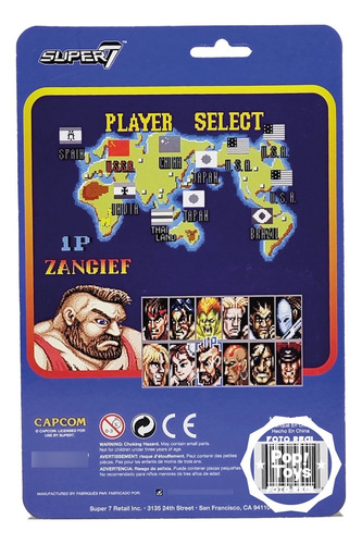 Super 7 - Reaction - Capcom - Street Fighter Ii - Zangief