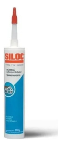 Siloc Sellador Silicona Transparente Cartucho 280grs 400528