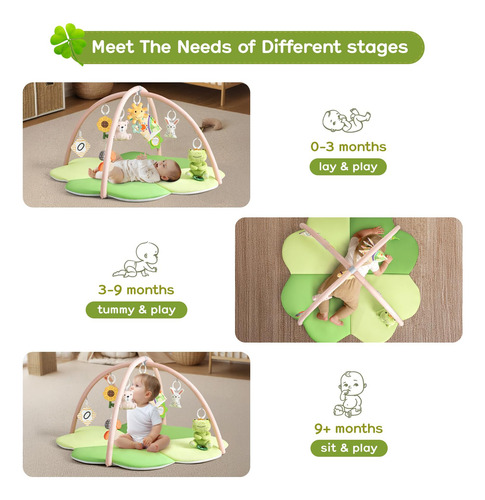 Alfombrilla De Juego Para Bebés Monniebaby Tummy Time Sensor