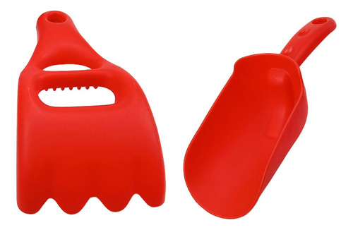 0 2x Juego De Juguetes De Arena De Playa Para Niños De Rojo