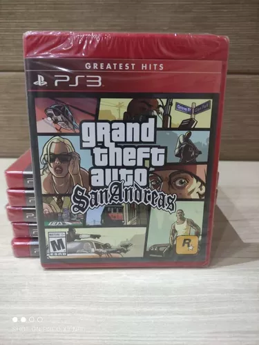 Jogo Gta San Andreas Ps3 Mídia Física Novo Lacrado - Desconto no Preço