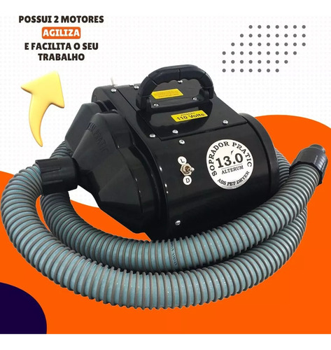 Soprador Pet 2.800 Watts 2 Motores - C/ Mangueira 2 Metros