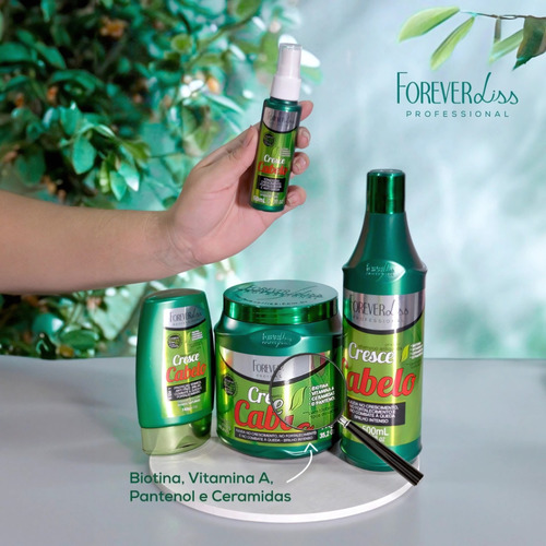 Shampoo Cresce Cabeloo Forever Liss 500ml Crescimento Capila
