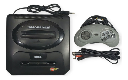 Sega Mega Drive 3 Tectoy Completo Controle Cabo Av Preto (Usado)