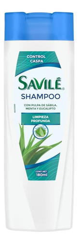 Shampoo Savilé Control Caspa Menta/eucalipto 180 Ml 6 Pack**