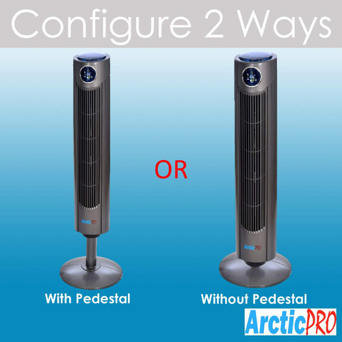 Tela Digital Tower Fan Arctic-pro Oscilante De 42 Polegadas