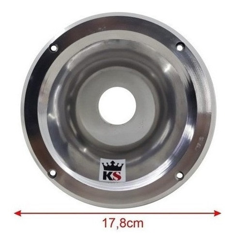 Corneta Kallaus Alumínio Ck 1450 Polida 6 Polegadas Flange
