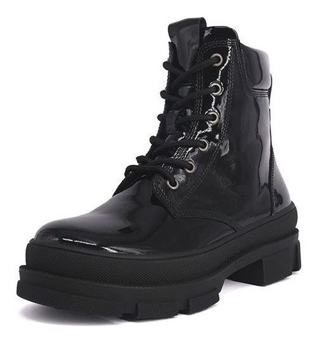 Alquimia Botin Belle Negro Charol Alquimia