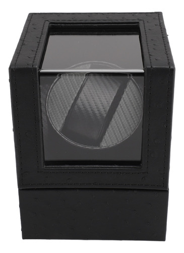 Reloj Winder Automatic Individual De Piel Sintética Negra, A
