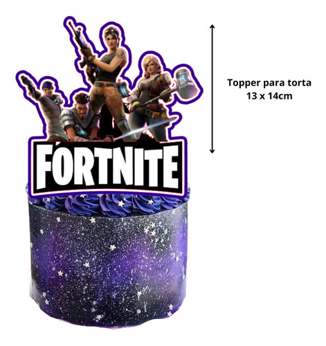 Combo Globos Fortnite Bolsitax15 Banderin Stickers Número Plateado Número 7