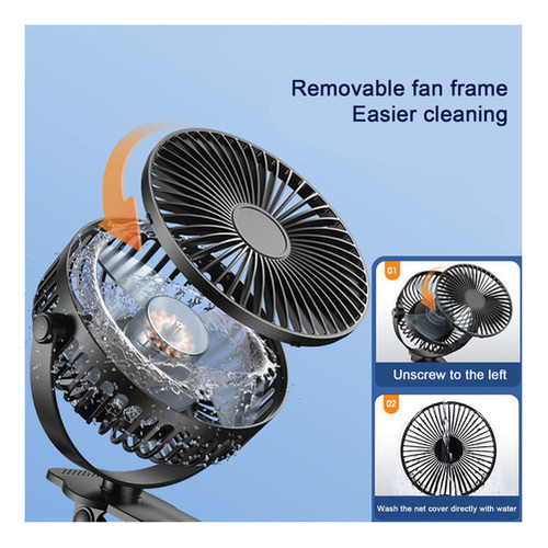 Pinza De Ventilador M P661 On, Usb Pequeño De 5 Velocidades