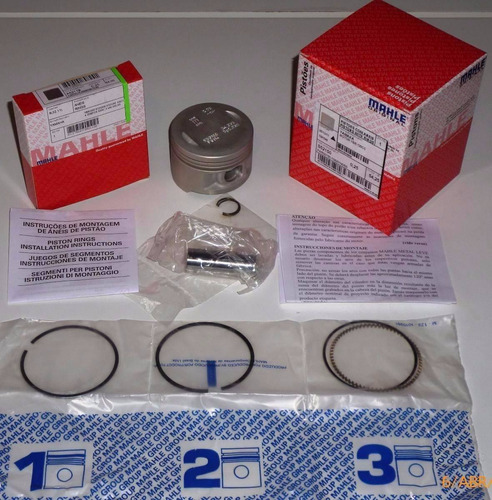 Kit Piston Honda Biz 125 0.50 Mahle Original Plan Fas!