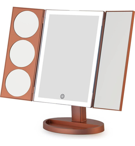 Espejo De Maquillaje Mirrorvana Con Luz Led Extragrande, Tr
