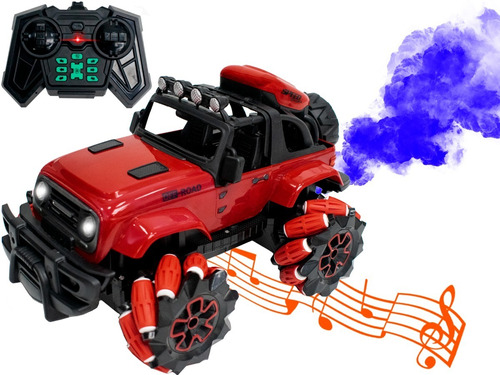 Auto A Radio Control Remoto 360º Efecto Humo Luz Led