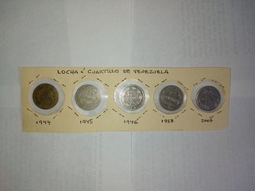 Monedas Antiguas Lochas  Venezolanas Desde 1.944