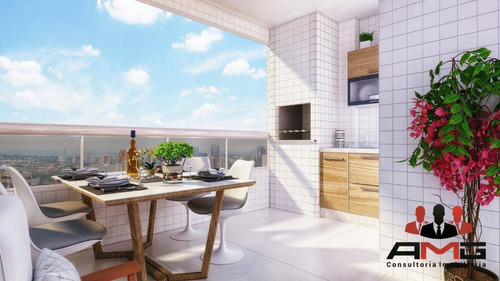 Imagem 1 de 12 de Apartamento Na Praia Grande - Vila Tupi - Ap3043