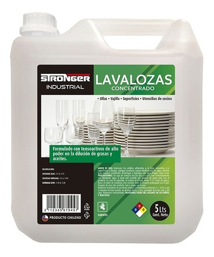 Lavalozas Industrial Concentrado 5l Stronger