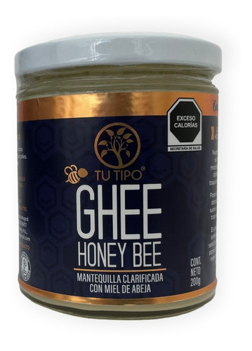 Ghee Honey Bee Mantequilla Clarificada Con Miel Tu Tipo 200g