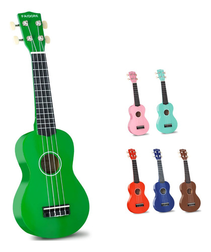 Faidore Ukelele Para Principiantes, Ukelele Soprano De 21 P.