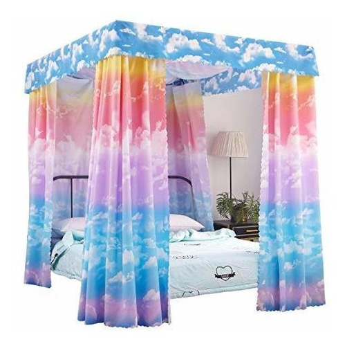 Cortinas De Cama Dosel Niñas  Tamaño Doble  Cielo De ...