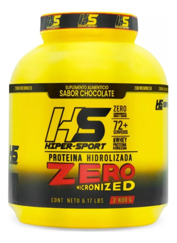 Proteína Whey Hidrolizada Zero Hs 2.8 Kg Sabores Hiper Sport Sabor Pay De Moras