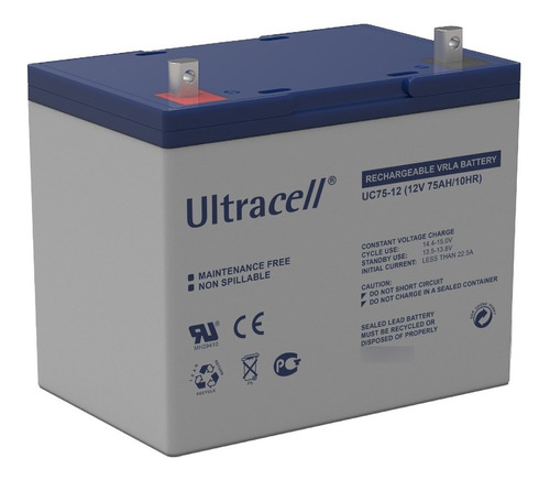 Bateria De Gel Ultracell 75ah 12v 1 Año De Gtia Ph Ventas