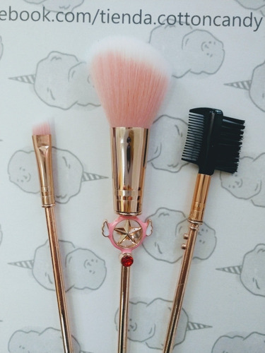 Set De Brochas De Maquillaje Card Captor Sakura Kawaii