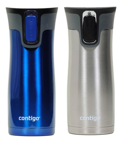 Contigo West Loop 16oz Stainless Steel Vacuum Travel Mug 2-p