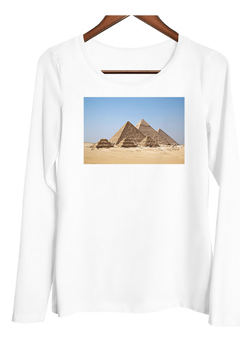 Remera Mujer Ml Piramides Egipto Africa Monumento Faraon