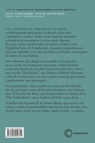 As Tramas do Fantástico: Contos e vela, de Hoffmann, E.T.A.. Paralelos Editorial Editora Perspectiva Ltda., capa mole em português, 2021