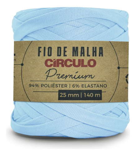 Fio De Malha Círculo Premium - Ideal Artesanato E Crochê Cor 2012- Azul Candy