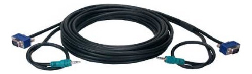 Ultra Delgada Hd15 Vga Cable Audio Totalmente Wired 50 Pie