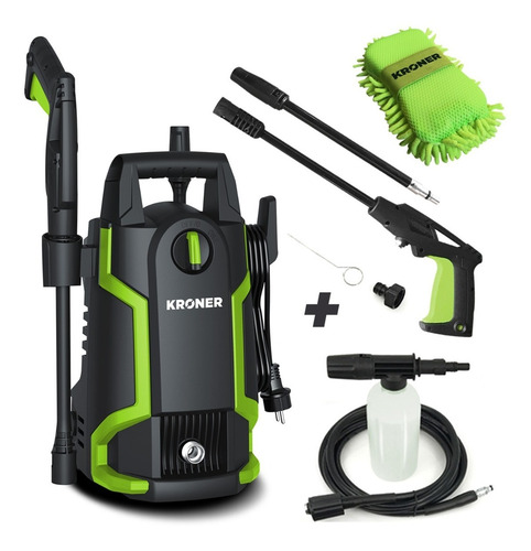 Hidrolavadora Alta Presión Kroner 1400w 105/b Autostop + Acc
