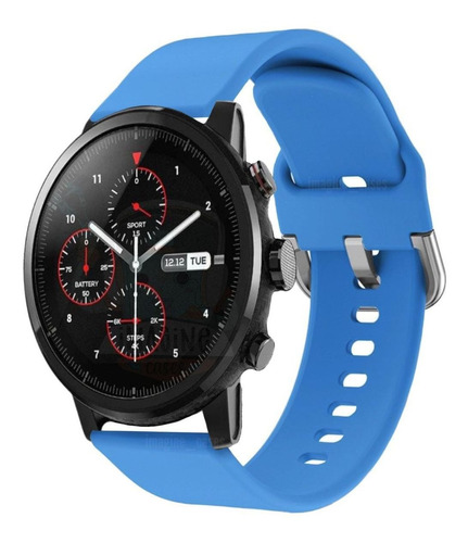 Pulsera de silicona con cierre para Amazfit Stratos 2 3 Color Azul