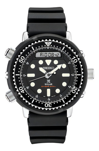 Reloj Hombre Seiko Prospex Snj025 Cuarzo Solar Pulso Negro