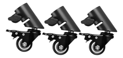 // 3 Piezas Ruedas Giratorias De Ruedas De Altavoces Kit Kit
