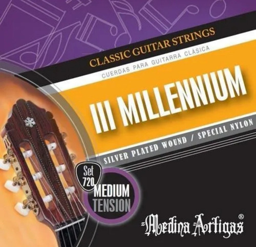 Encordado Guitarra Clasica Medina Artigas Millenium 3 720