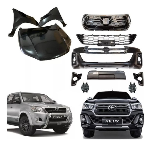 Body Kit Toyota Hilux 06-15 A Hilux Rocco 2021 (para Pintar)