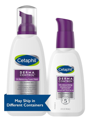 Cetaphil Kit Derma Control Espuma E Hidratante Facial Spf30