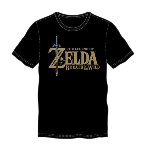 Camiseta Legend Of Zelda Breath Of The Wild - Black Soft H