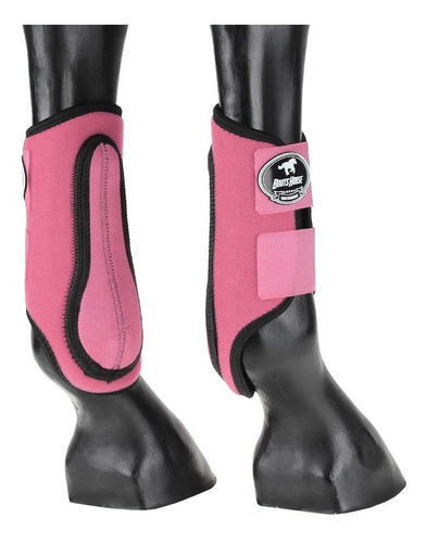 Caneleira Lateral Para Cavalo Boots Horse Rosa 25770