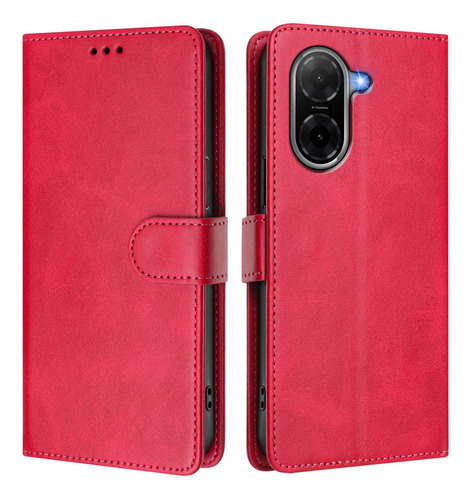 Funda Para Xiaomi Poco C71 4g Flip Book De Piel, Cartera, Bandolera, Correa De Muñeca, Correa De Muñeca, Bloqueo Rfid